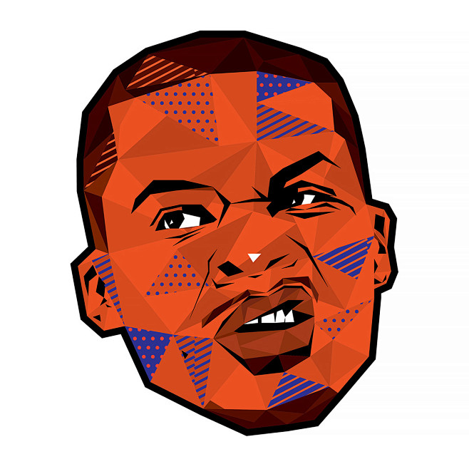 NBA球星POP藝術插畫設計