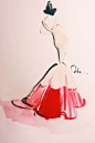 Met Ball 2014 Fashion Sketches - Katie Rodgers Drawings #时尚服饰# #手绘服饰礼服# @予心木子