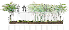 灵感邦采集到landscape丨景观设计剖面图丨分析图