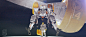 challenge droid mech mecha robot Sciencefiction Scifi Space  spaceship spacesuit