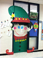 My Christmas Elf decorated on my classroom door.
