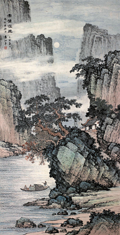 honghui采集到水墨山水绘（国画）