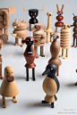 灯具设计生产工作室LZF Lab与西班牙著名平面设计师 Isidro Ferrer合作，进行了一次跨界设计尝试——Funny Farm，一套由18件独立动物组成的有趣的木头玩具。#求是爱设计# ​​​​