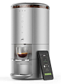 Spinn Coffee Machine -- A complete gourmet coffee system, the Spinn coffeemaker gets its name from the spinning cylinder it uses to force heated water through your freshly ground beans under intense pressure. The result is a café-quality cup at home from 