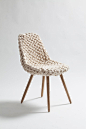 Hans Sapperlot Smok fabric chair.