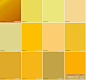 黄色
    2013年春夏季的冷光色调在2013年秋冬季透露出温暖、浓郁的韵味，采用包括向日葵、金黄色和金属光泽黄色在内的调色板。2014年春夏季的黄色选择注入热带能量，采用酸柠檬色、香蕉色和芒果色。