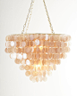 Rosalea Two-Light Capiz Shell Chandelier