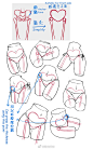 #优动漫好料推荐# 【教程分享】画师逆流（Pid=2718717）分享画好臀部的技法。更多教程＞＞＞O网页链接 ​​​​