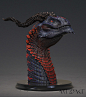 Ssathraz - Dragon Bust painted, Winton Afric : Hey, everyone, I'm really happy to share the updated painted Ssathraz dragon bust. Sculpted and polypainted in Zbrush and rendered in Keyshot. This guy went through several iterations and im really happy with