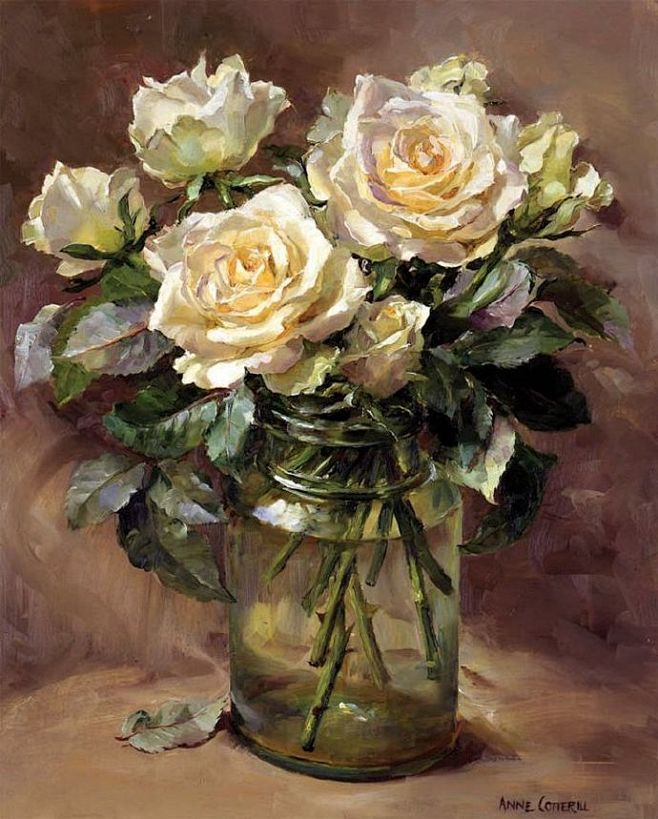 英国画家Anne Cotterill油画...