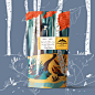 Branding, Packaging Design and Illustration for California Organic Coffee : "Design of packaging and labels for the brand Long Road Coffee at San Diego, California, an organic product."