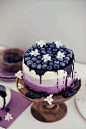 蓝莓渐变层蛋糕