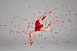 人,演出服,女服,影棚拍摄,25岁到29岁_160077169_Ballerina jumping through red flowers petals_创意图片_Getty Images China