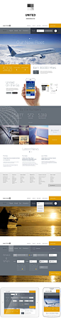 United Airlines Website Redesign by Phil Rampulla, via Behance