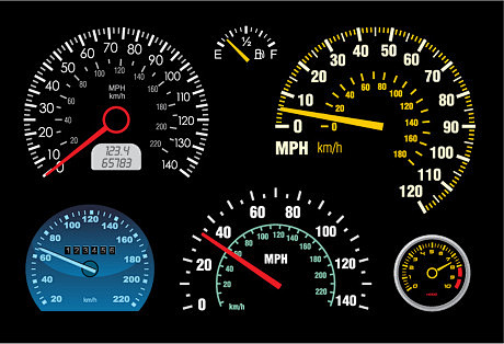 汽车速度表矢量素材-矢量-视觉中国下吧