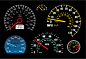 汽车速度表矢量素材-矢量-视觉中国下吧