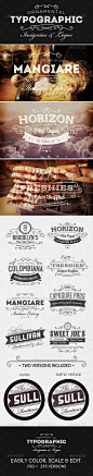 Ornamental Typographic Insignias