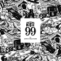 House 99 by David Beckham : Commission from L’Oréal Paris to design and illustrate the identity for David Beckham’s premier range of male grooming products. The concept centres around David’s passion for tattoo, barbershop and motorcycle culture, referenc