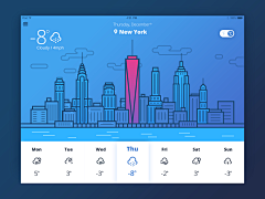 skygleam采集到app-天气
