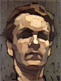 This is how to think about the face when you're painting it. Frederic Fiebig - Facial planes example