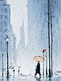 雨☂悸采集到场景插画