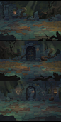 Battle Chasers: Night War | Combat Background | Misc, Grace Liu : Combat background art and a few variations for Battle Chasers: Night War, ©Airship Syndicate. 

Digging through archives and realized there are a bunch of unposted art.  Uploading them so I