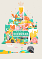 The Road To Beervana : The Road to Beervana 2016 illustration and brand.