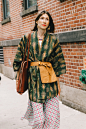 Collage Vintage Street Style from New York Fashion Week