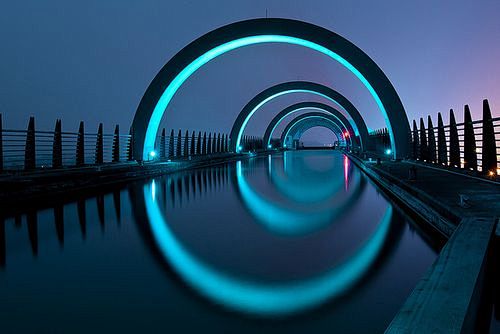 Arch over pool