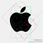 苹果Logo设计的黄金分割比例