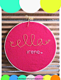 embroidery name art