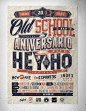 ANIVERSARIO HEY HO + OLD SCHOOL BAR印刷术服务