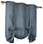 Thermalogic Insulated Grommet Tie-Up Panel, Natural, 40x63 traditional-curtains