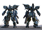 Gundam concept done in Substance painter and rendered with Lightwave, xavier enfruns : Texturing done with Substance painter and rendered in Lightwave 3D