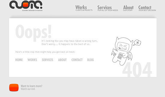 30个超有创意的404错误页面设计 | ...