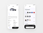 Tesla Mobile App iphone x figma auto electric car tesla car ui order mobile design app design app
