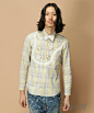 正品代购日本直送 FRAPBOIS 2月 格子波点拼接领结男衬衫 原创 设计 新款 2013 - 想去