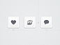 Dribbble - Action buttons by Julia Khusainova