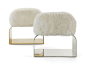 LUXURY STOOLS |  white furry stool for a your bedroom |www.bocadolobo.com…: 