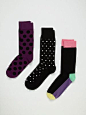 Happy Socks Combed Cotton Socks (3 Pack)