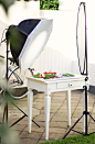 Food photography set up: