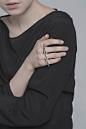 中国设计师【尤目YVMIN】银镀铂金 空房间系列 光纤戒指-淘宝网