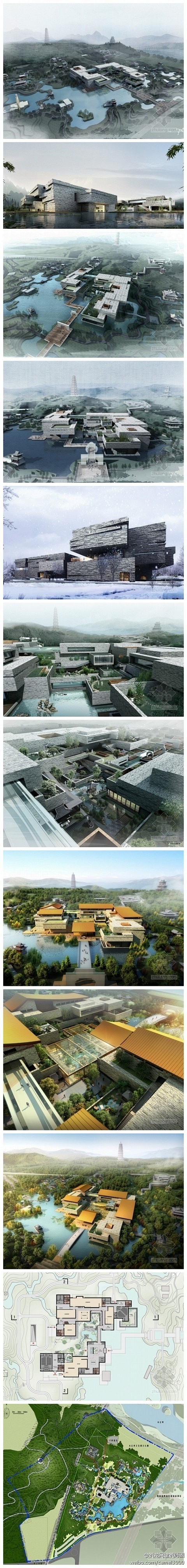 北京某园林博物馆规划设计方案。方案借鉴某...