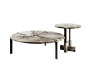 Round marble coffee table JOAQUIM by Tacchini