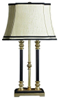 Double-barrelled Living Room Table Lamp - transitional - Table Lamps - Raleigh - ParrotUncle