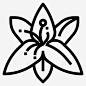百合芳香花朵图标 免费下载 页面网页 平面电商 创意素材