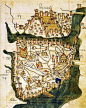 Map of Constantinople (1422) by Florentine cartographer Cristoforo Buondelmonte.