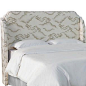 Aurora Wingback Headboard, Clouds