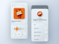Music Player App Concept ios app music app interface light neomorphic neomorphism music player