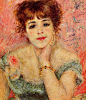 Jeanne Samary also known as La Reverie  -  1877, Pierre-Auguste Renoir